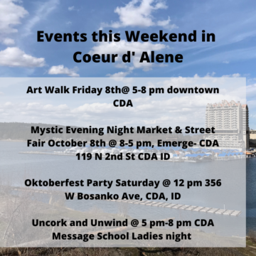 Events this weekend in Coeur d' Alene
