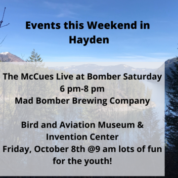 Events this Weekend in Hayden