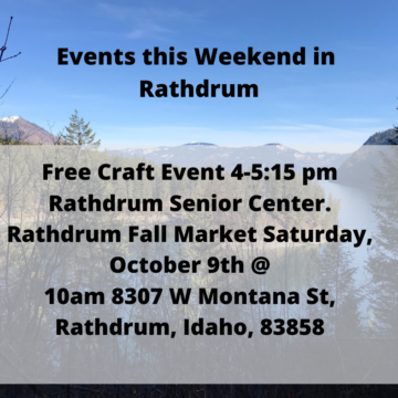 Events this weekend in Rathdrum 